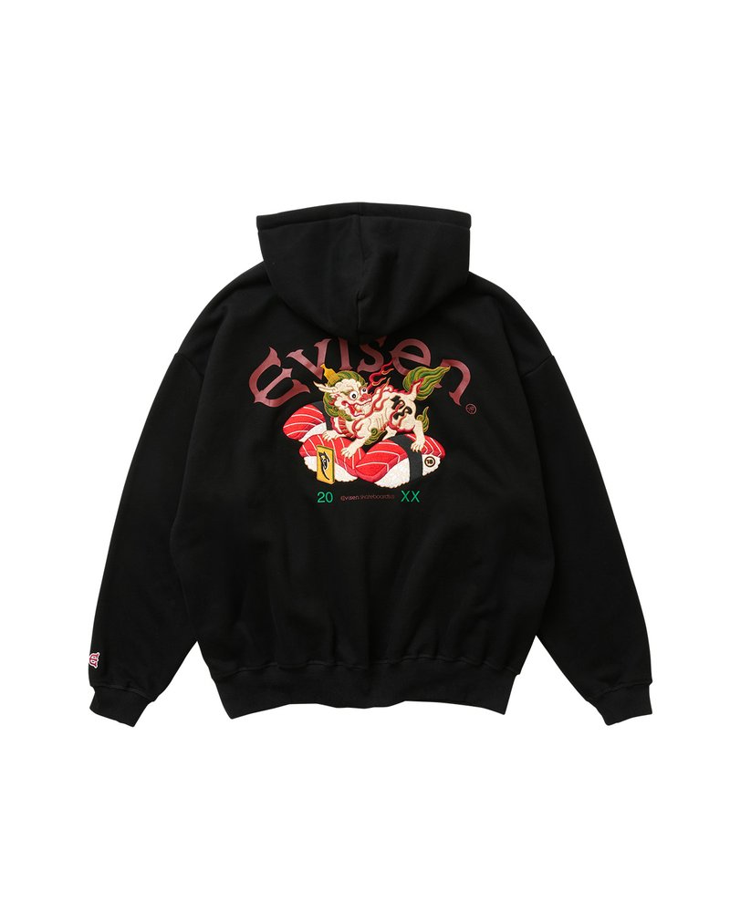 SUSHISHI HOODIE -BLACK-