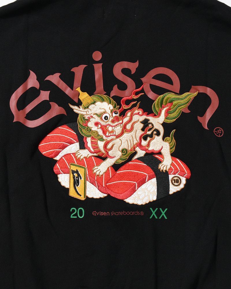 SUSHISHI HOODIE -BLACK-