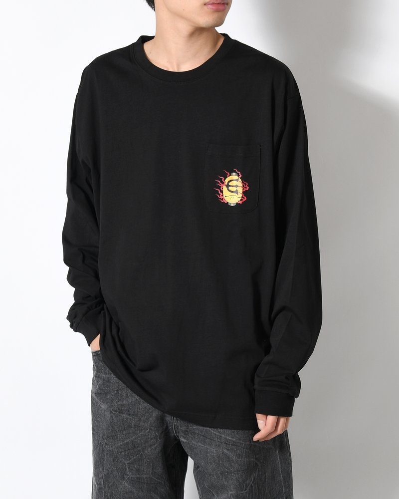 HYAKKI YAENZU LS TEE -BLACK-