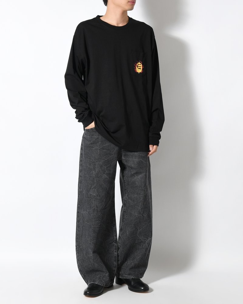 HYAKKI YAENZU LS TEE -BLACK-