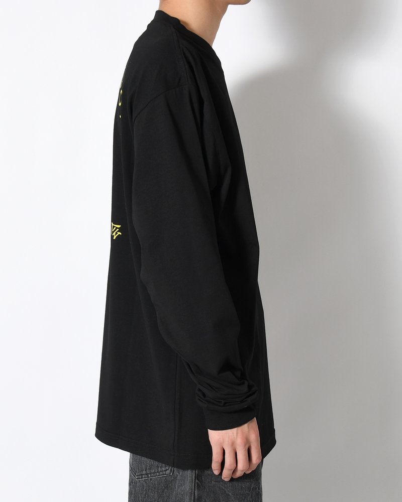 HYAKKI YAENZU LS TEE -BLACK-