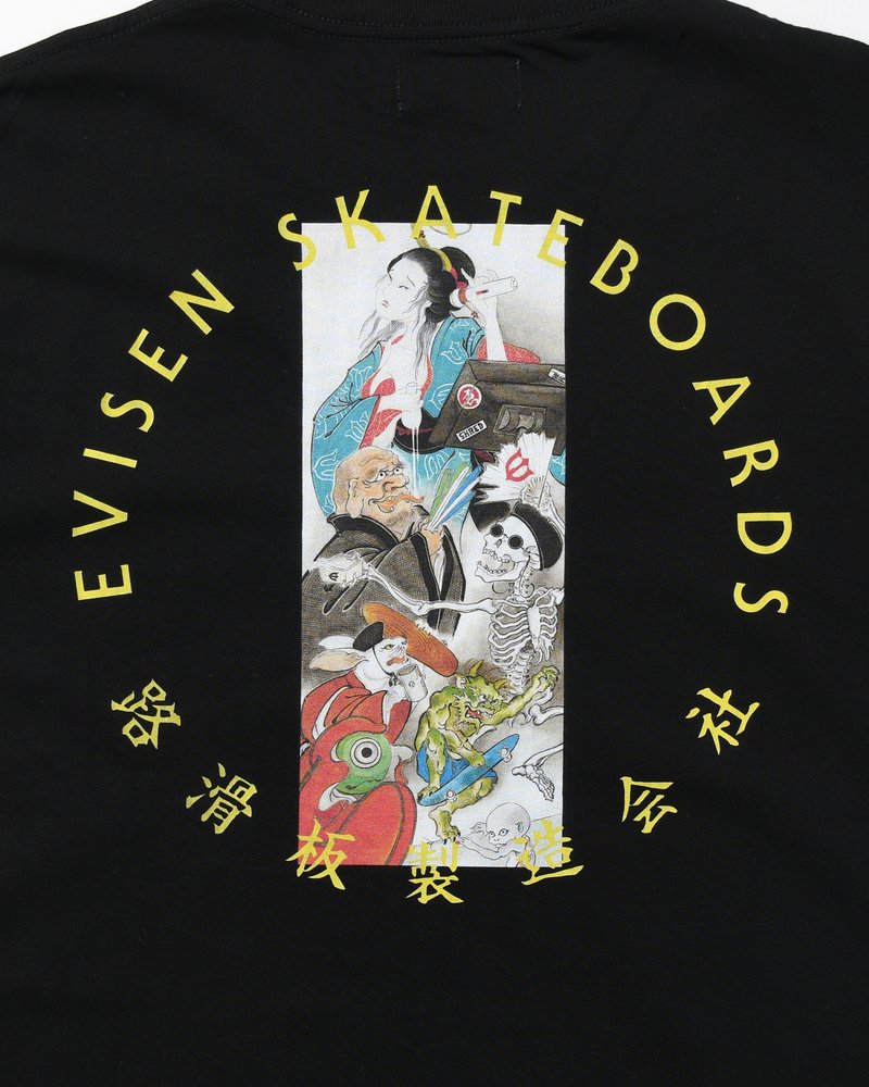 HYAKKI YAENZU LS TEE -BLACK-