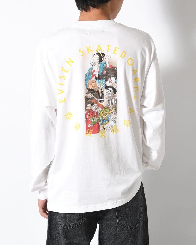HYAKKI YAENZU LS TEE -WHITE-