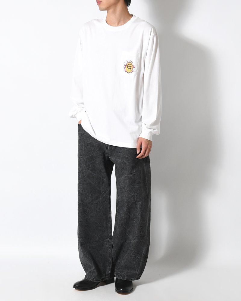 HYAKKI YAENZU LS TEE -WHITE-