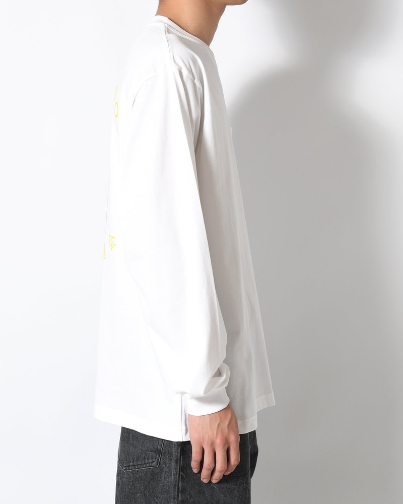 HYAKKI YAENZU LS TEE -WHITE-