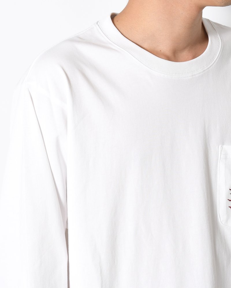 HYAKKI YAENZU LS TEE -WHITE-