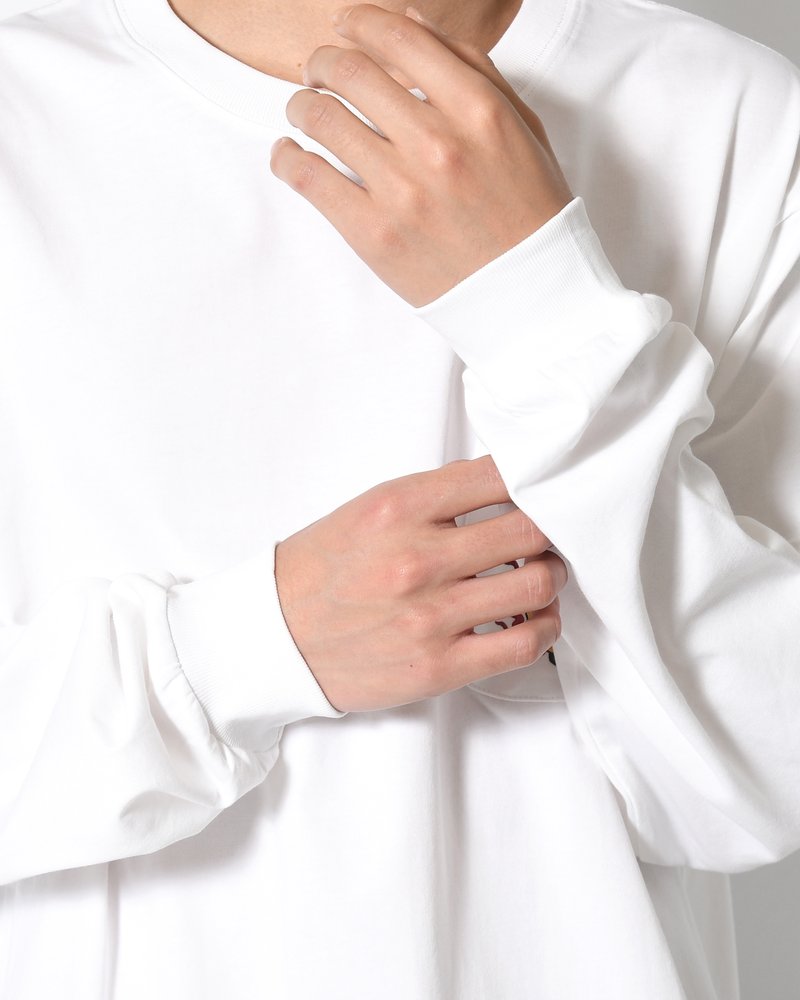 HYAKKI YAENZU LS TEE -WHITE-