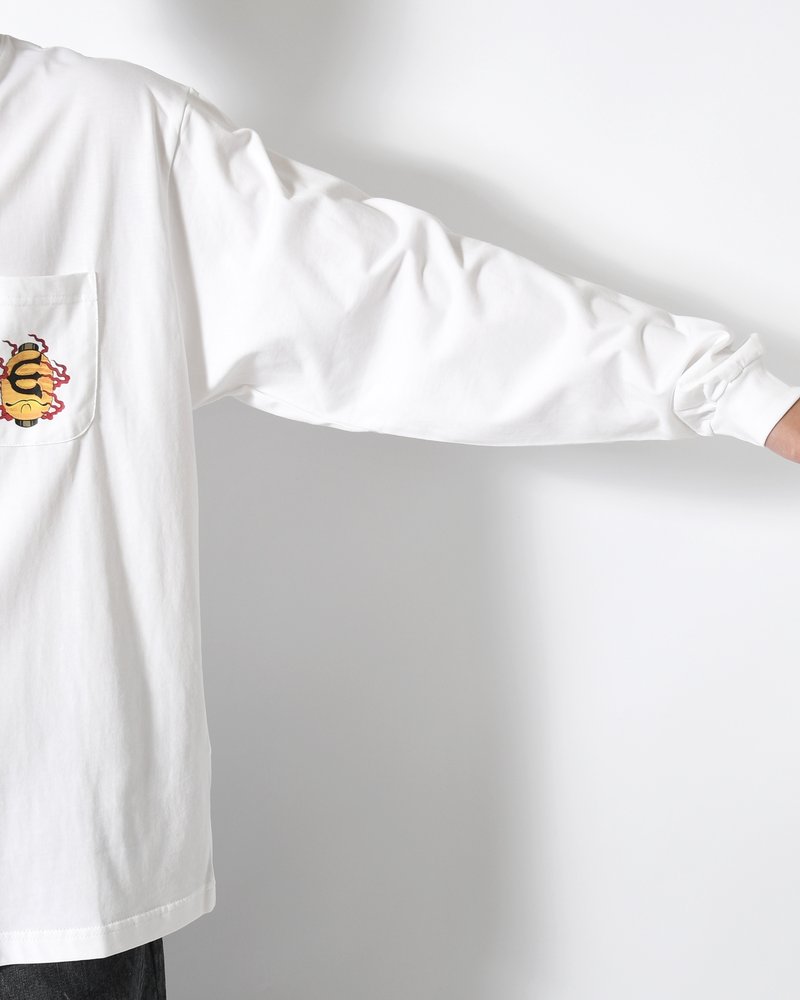 HYAKKI YAENZU LS TEE -WHITE-