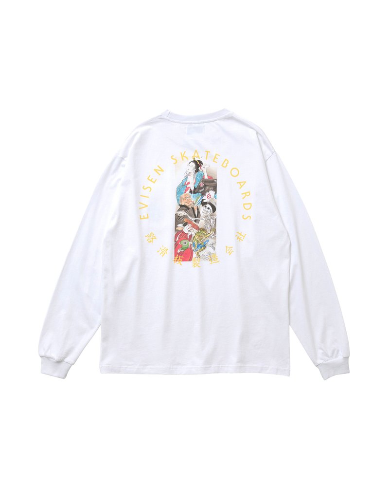 HYAKKI YAENZU LS TEE -WHITE-