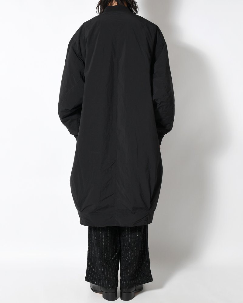 GARMENT DYE DOWN MA-1 LONG COAT 2.0 -BLACK-