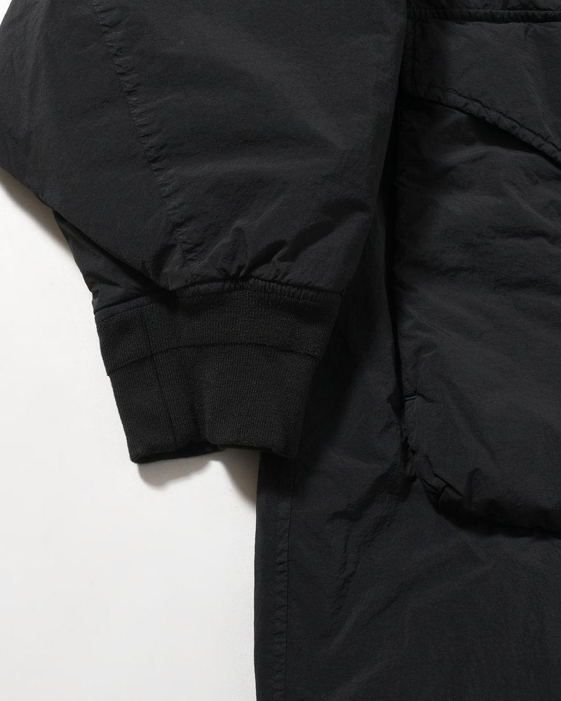 GARMENT DYE DOWN MA-1 LONG COAT 2.0 -BLACK-