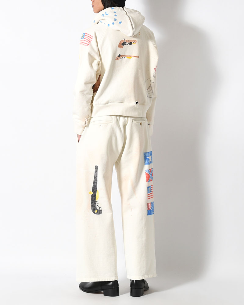SCRIBBLE SWEATS -WHITE-
