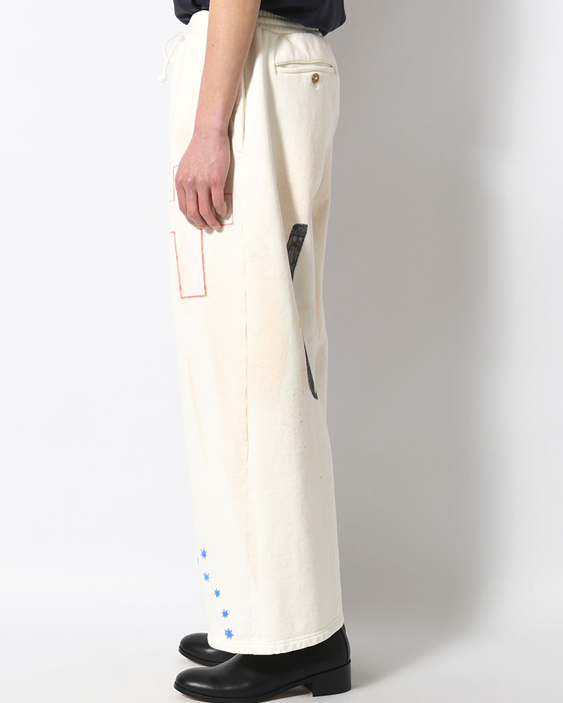 SCRIBBLE SWEATS -WHITE-