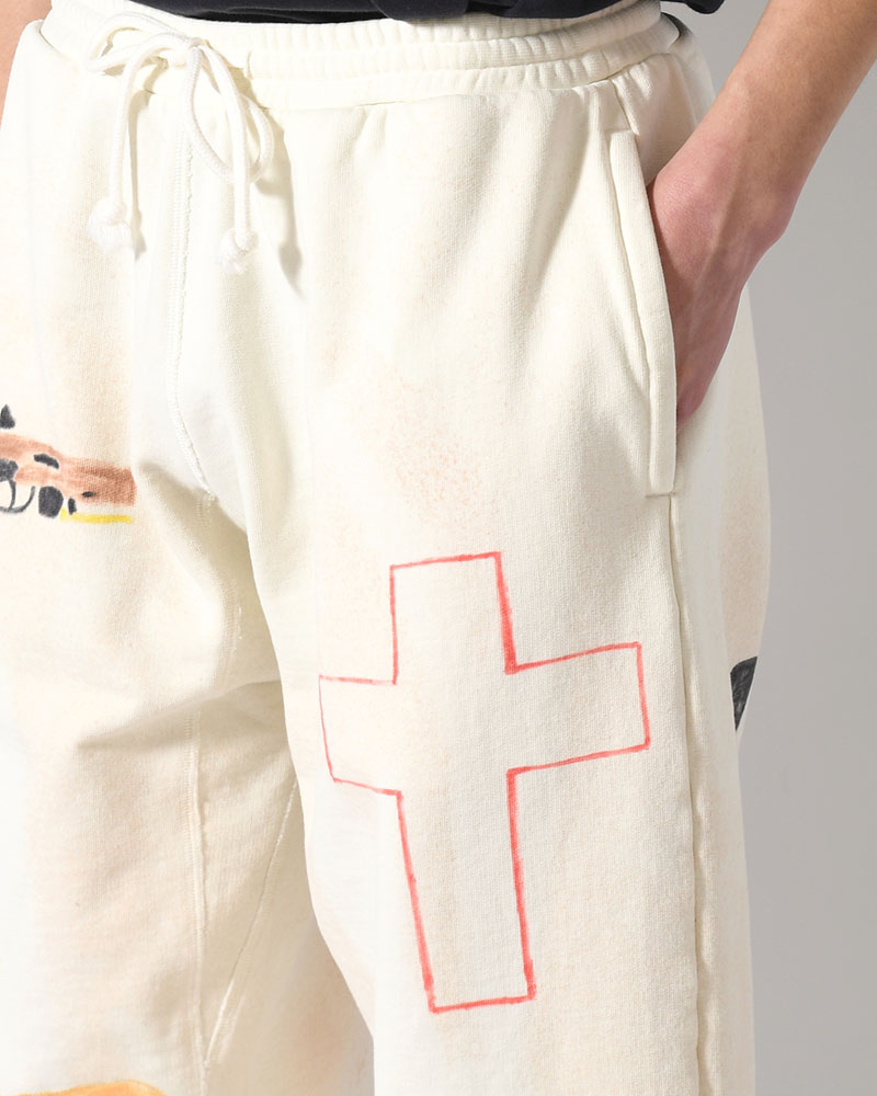 SCRIBBLE SWEATS -WHITE-