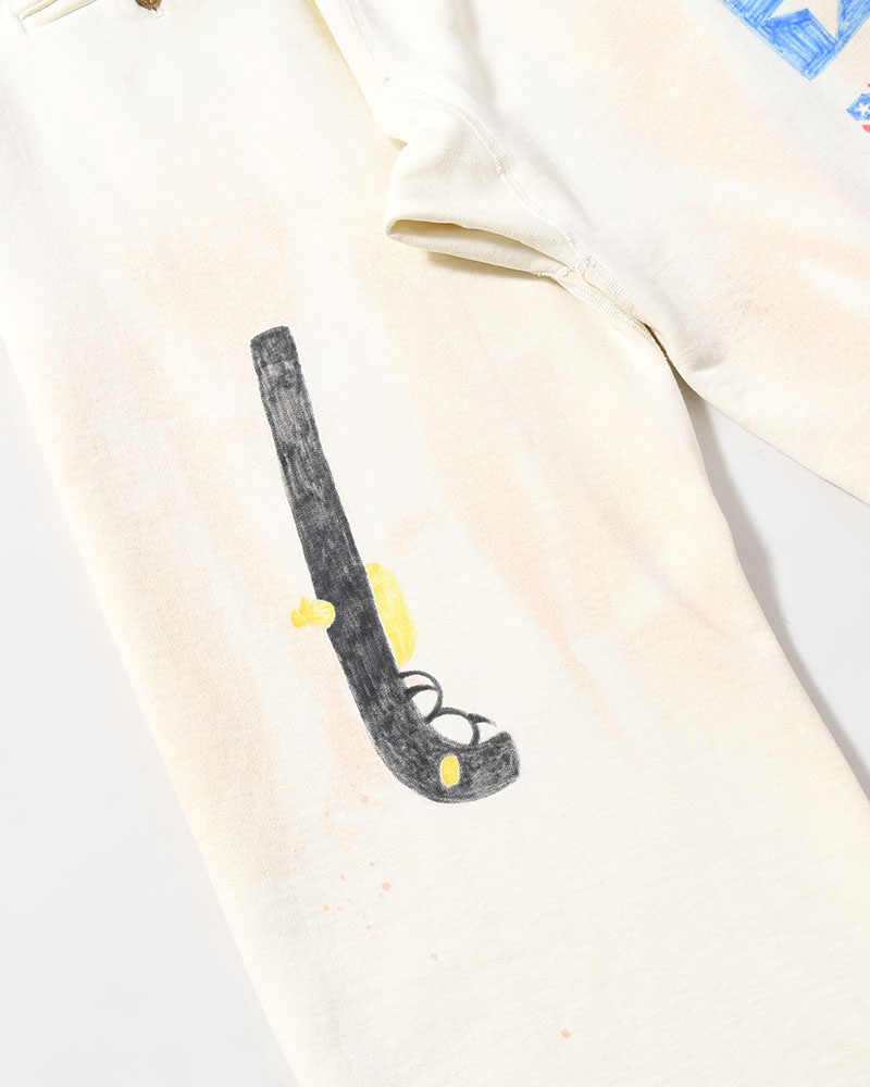 SCRIBBLE SWEATS -WHITE-