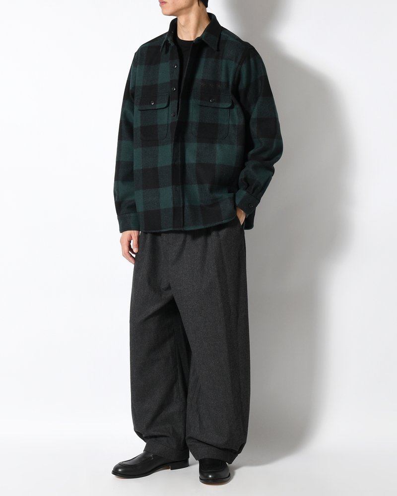 CPO SHIRT -GREEN-