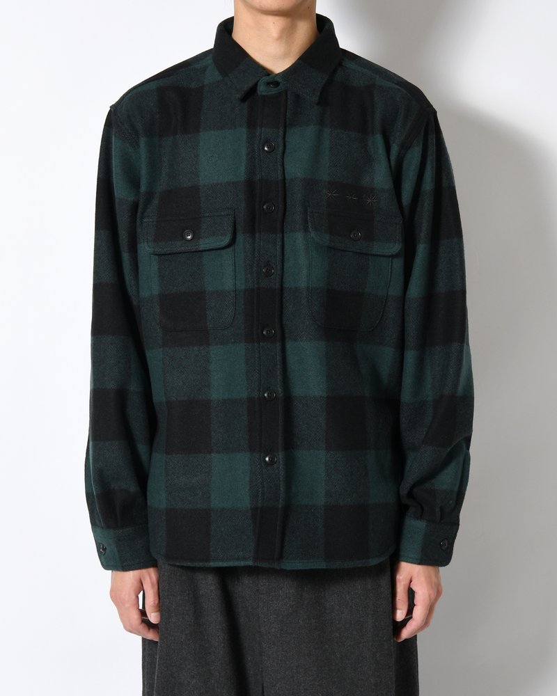 CPO SHIRT -GREEN-