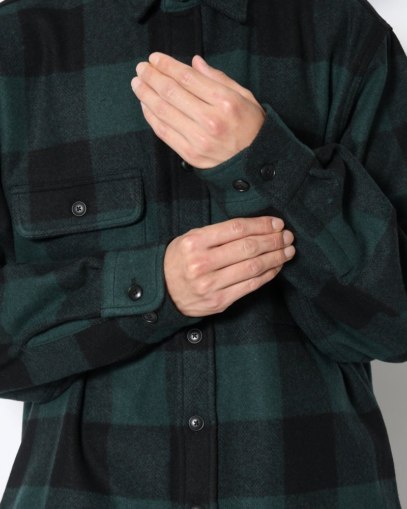 CPO SHIRT -GREEN-