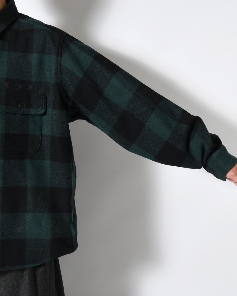 CPO SHIRT -GREEN-