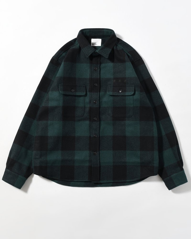 CPO SHIRT -GREEN-