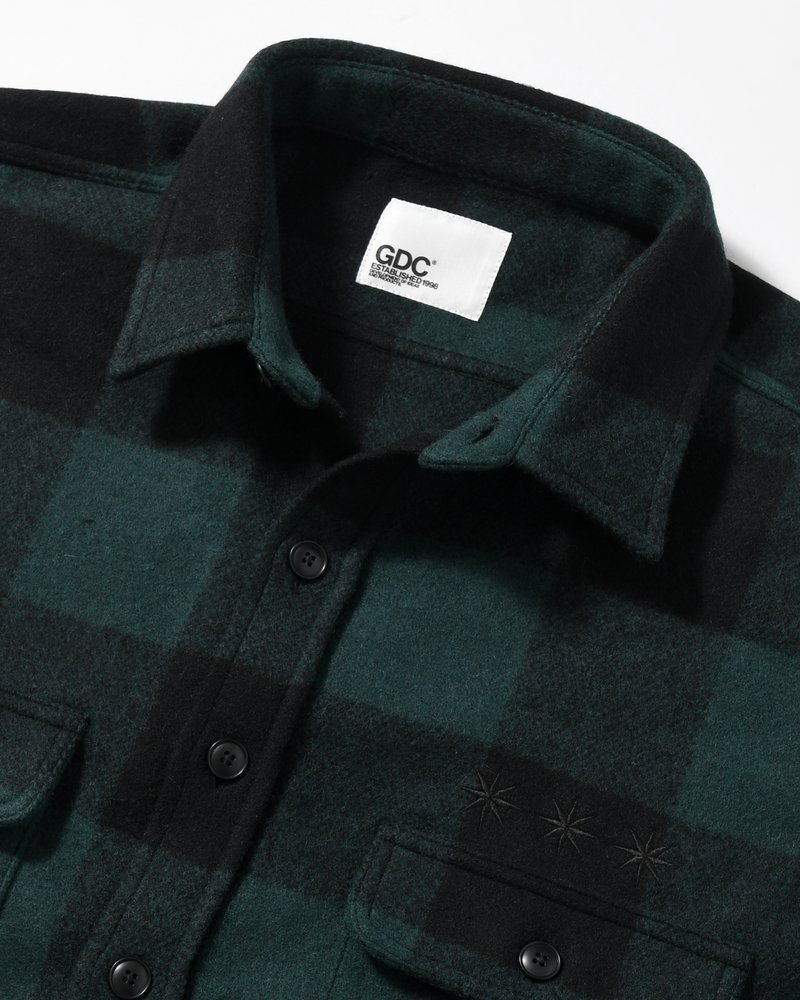 CPO SHIRT -GREEN-