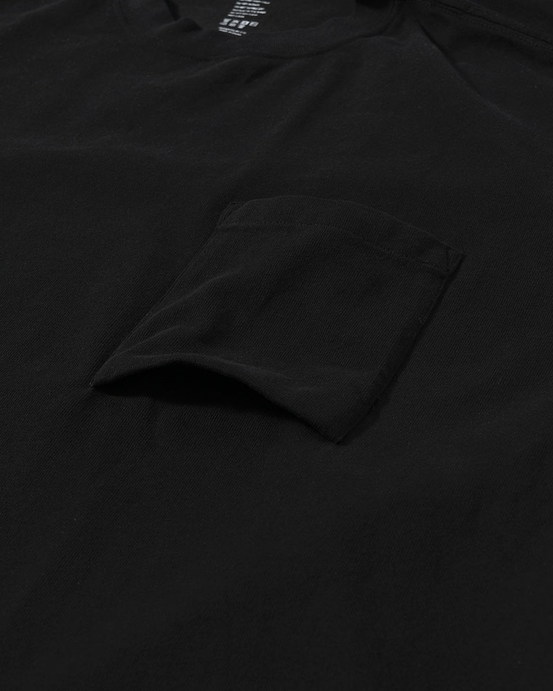 MARY COCOON POCKET SHORT-SLEEVE CUTSEW / HYOMA -BLACK-
