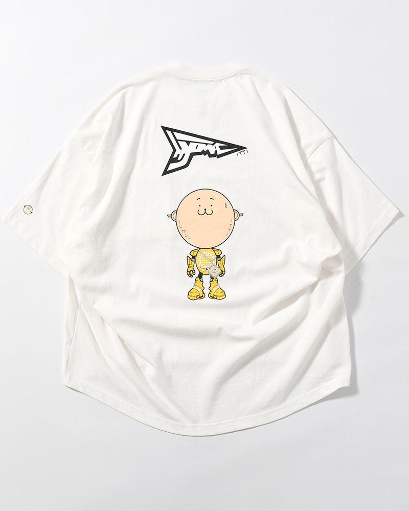 MARY COCOON POCKET SHORT-SLEEVE CUTSEW / HYOMA -WHITE-