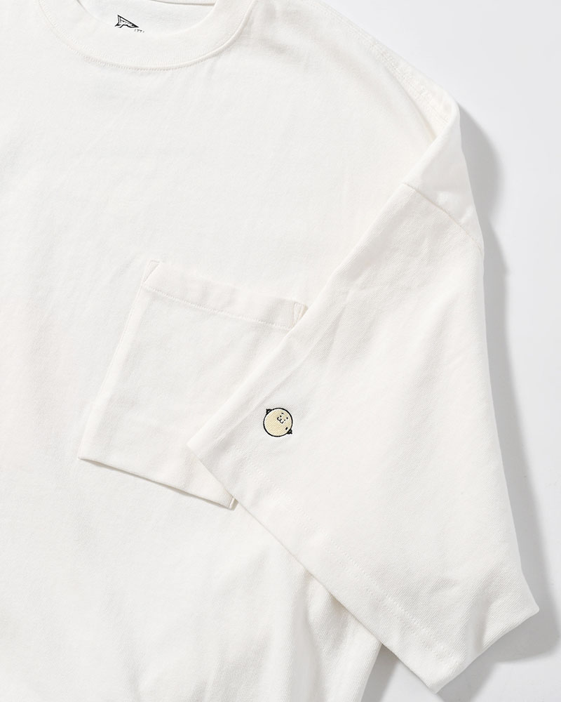 MARY COCOON POCKET SHORT-SLEEVE CUTSEW / HYOMA -WHITE-