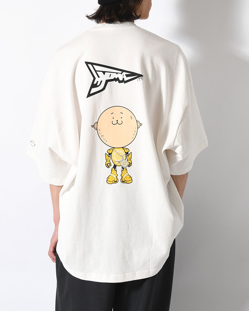 MARY COCOON POCKET SHORT-SLEEVE CUTSEW / HYOMA -WHITE-