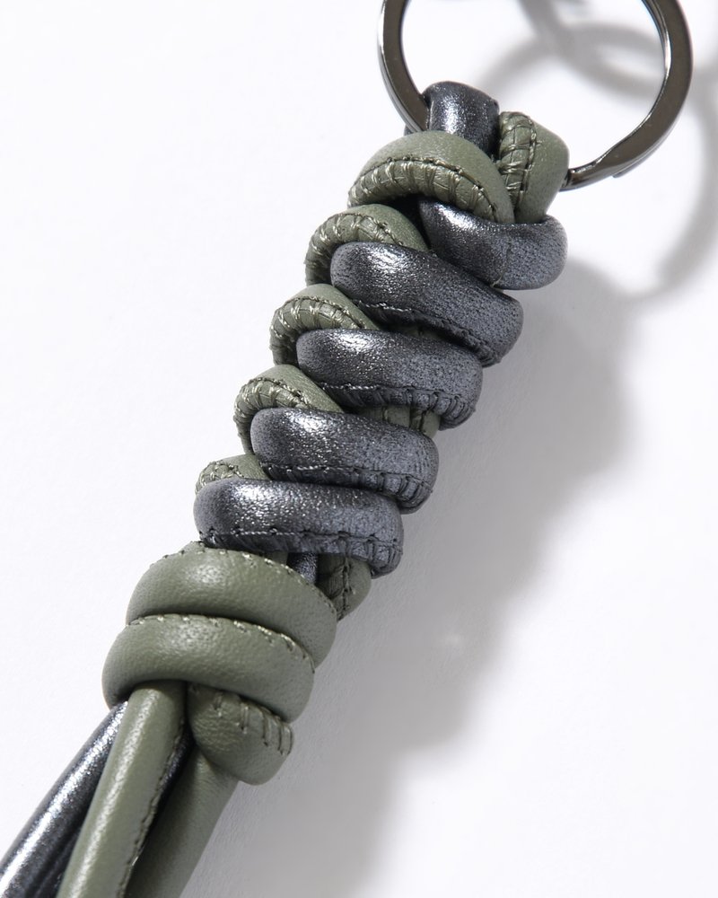 CRISTY TWO CODE SNAKE KNOT CHARM / STCOW -GM/KHAKI-