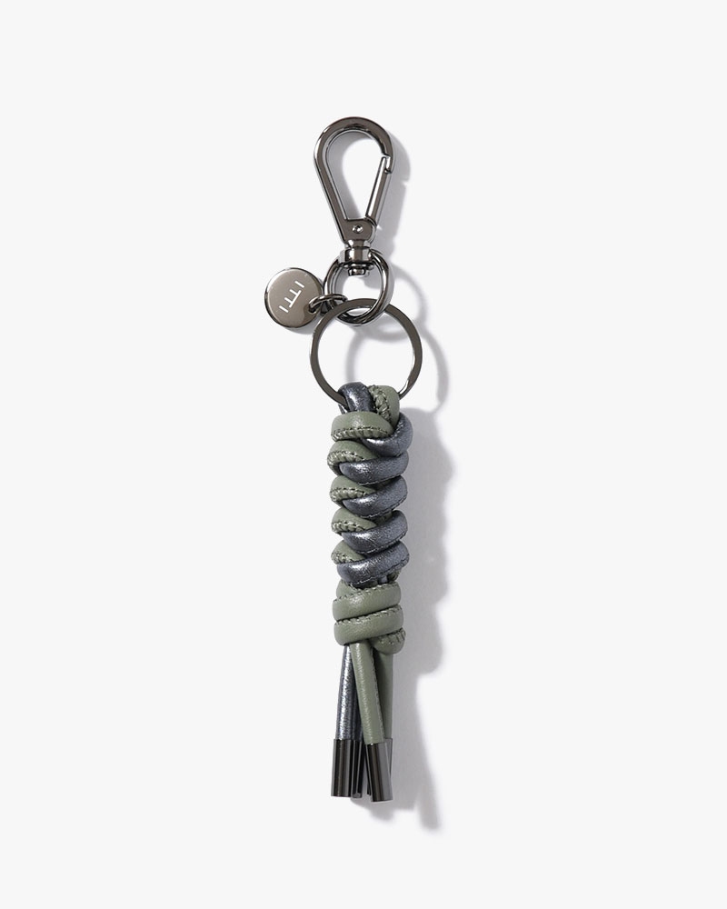 CRISTY TWO CODE SNAKE KNOT CHARM / STCOW -GM/KHAKI-