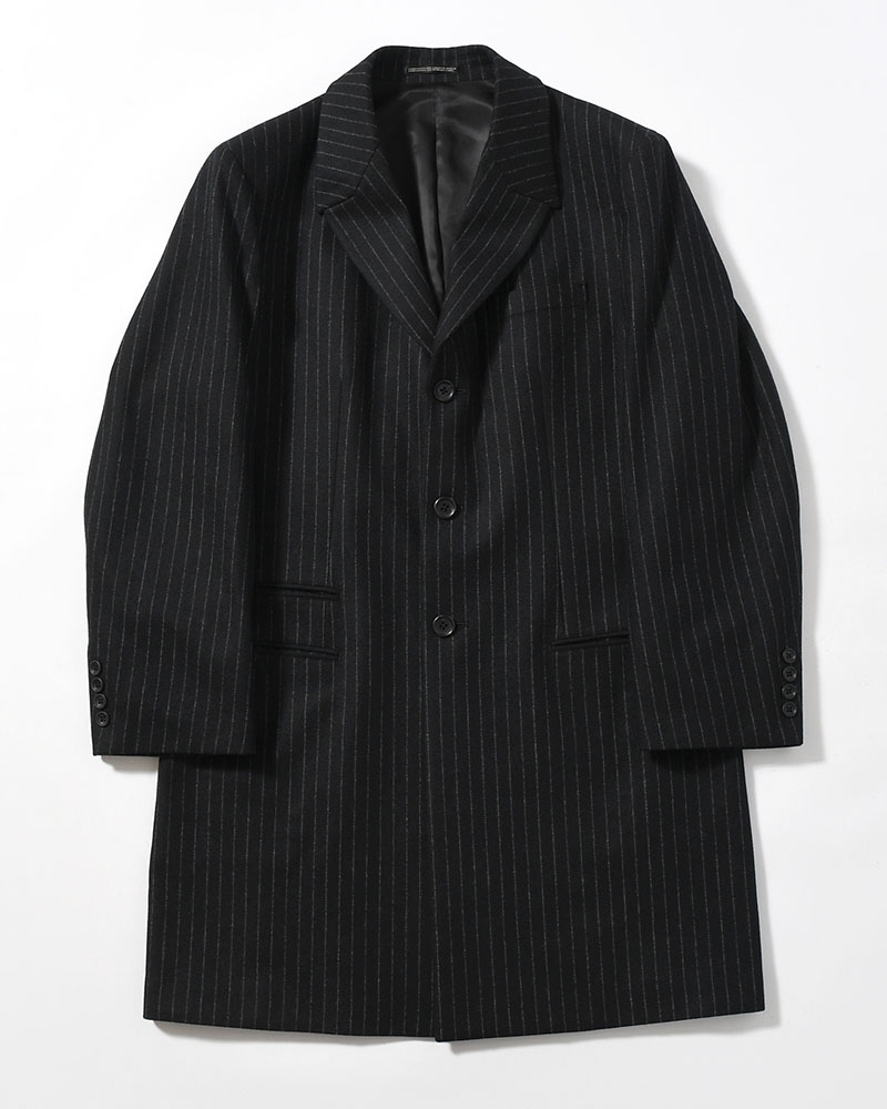 TOP STRIPE FLANNEL DR. JACKET -BLACK-