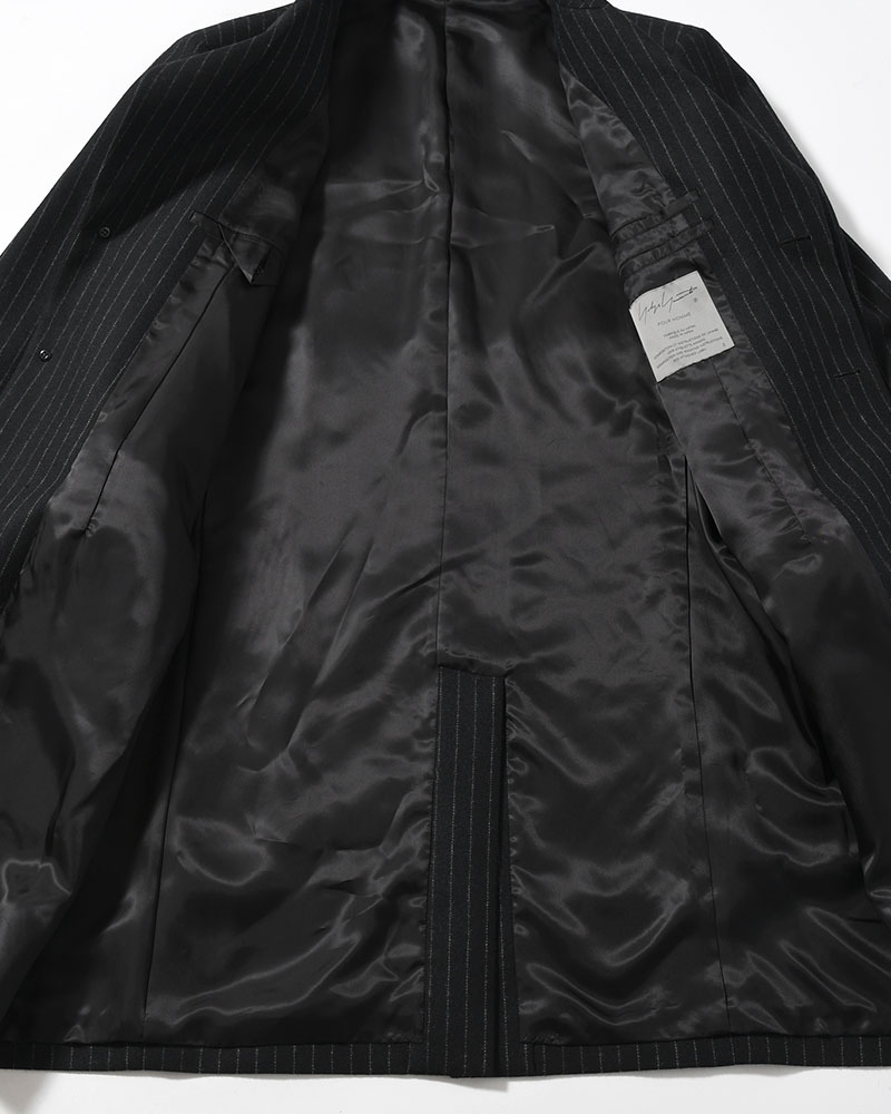 TOP STRIPE FLANNEL DR. JACKET -BLACK-