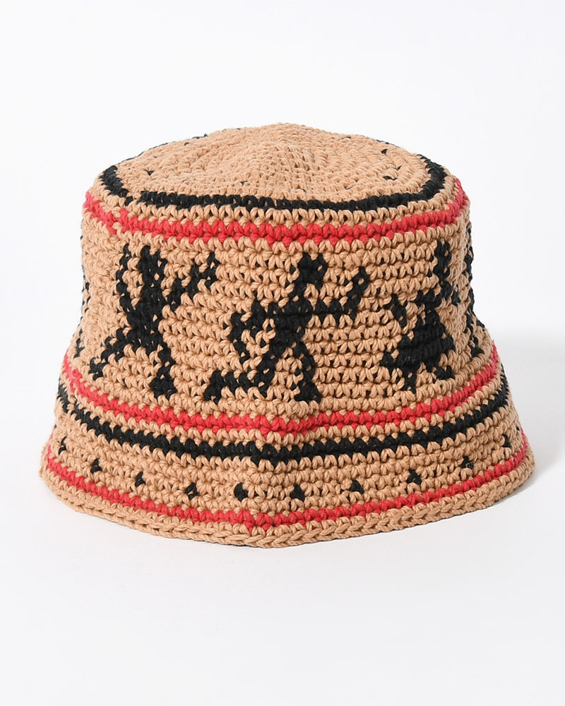 DANCING PEOPLE KNIT HAT -BEIGE-