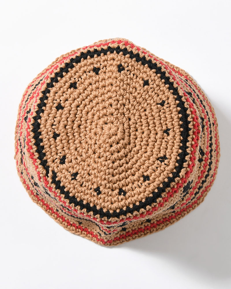 DANCING PEOPLE KNIT HAT -BEIGE-