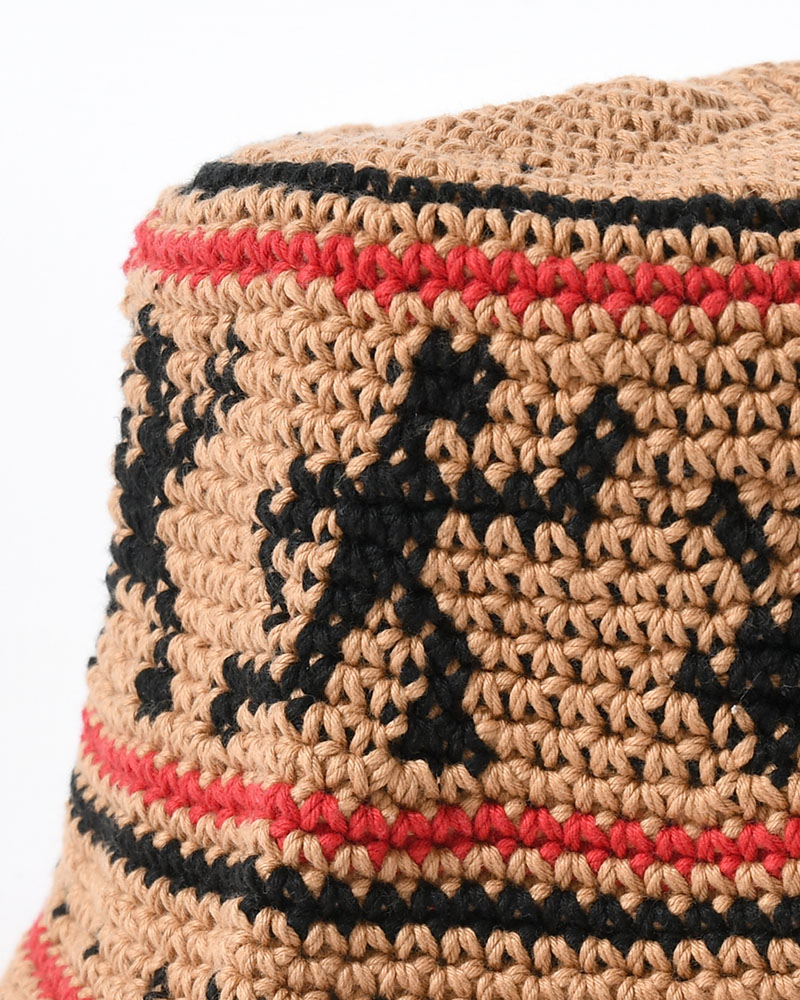 DANCING PEOPLE KNIT HAT -BEIGE-