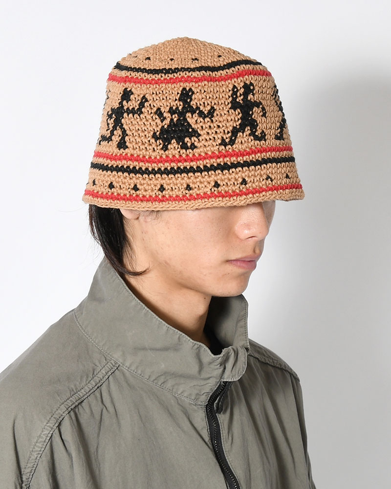 DANCING PEOPLE KNIT HAT -BEIGE-