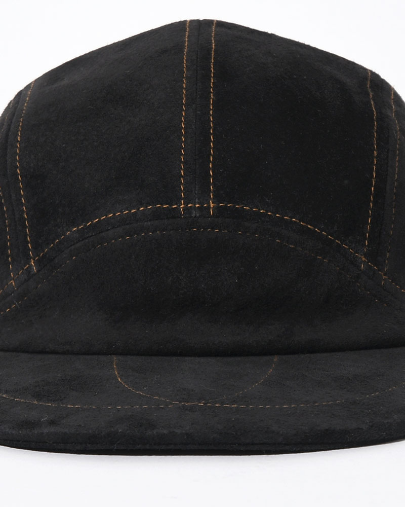 LEATHER JET CAP -BLACK-
