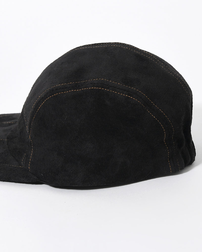 LEATHER JET CAP -BLACK-