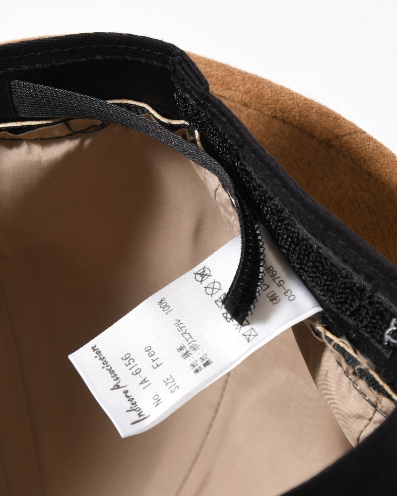 LEATHER TULIP HAT -BEIGE-