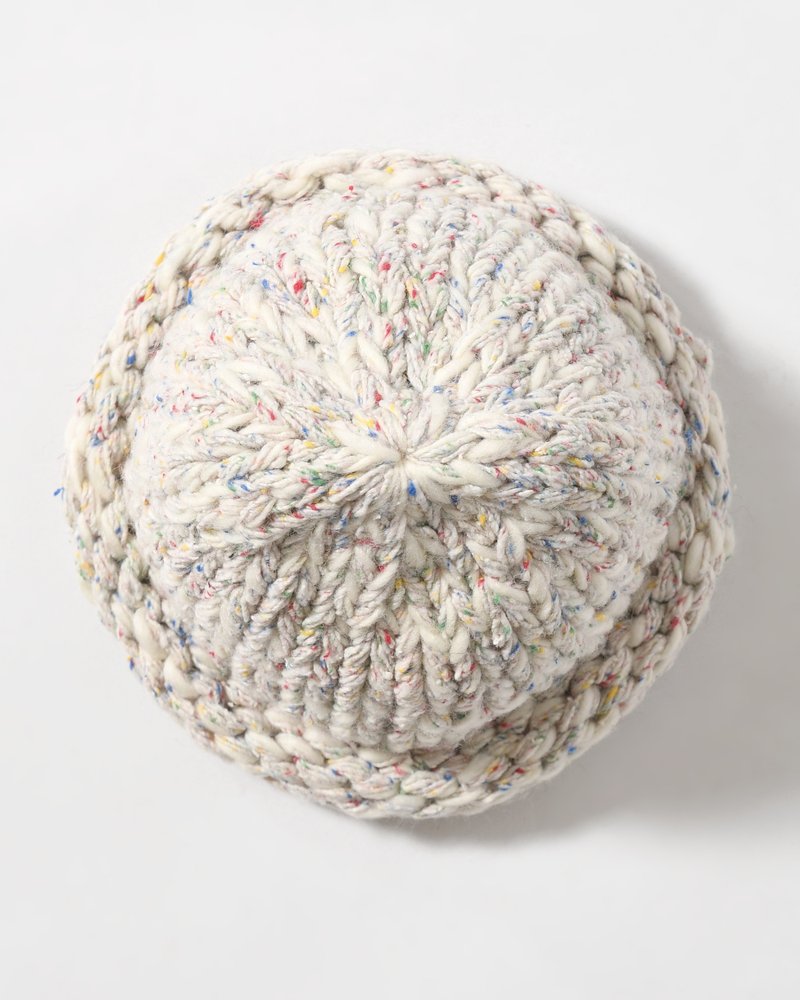 ROLL KNIT CAP -IVORY-