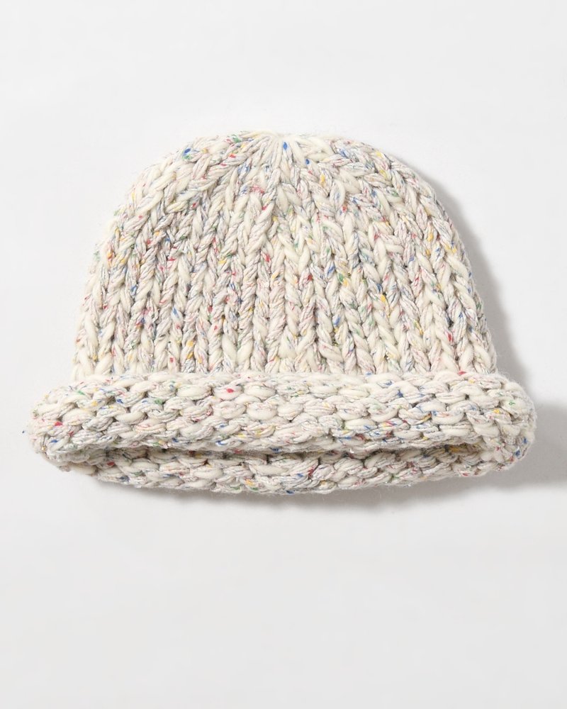 ROLL KNIT CAP -IVORY-