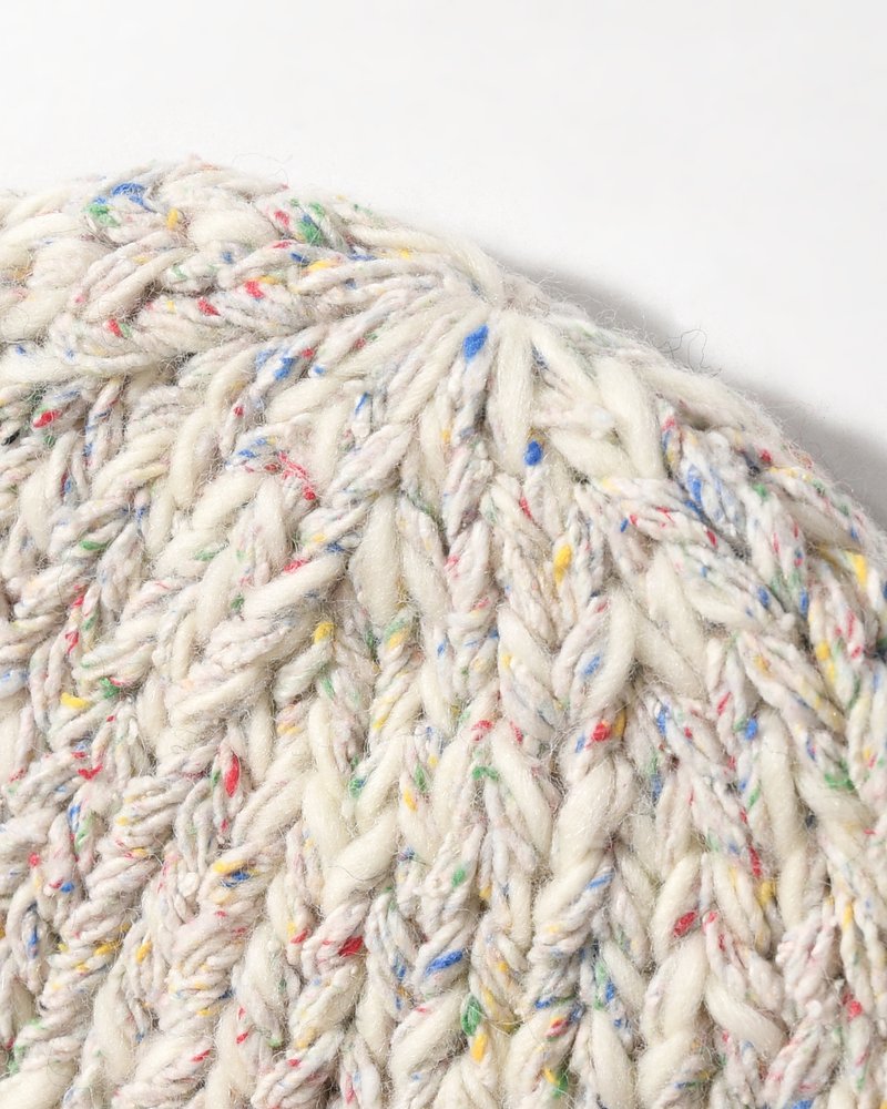 ROLL KNIT CAP -IVORY-