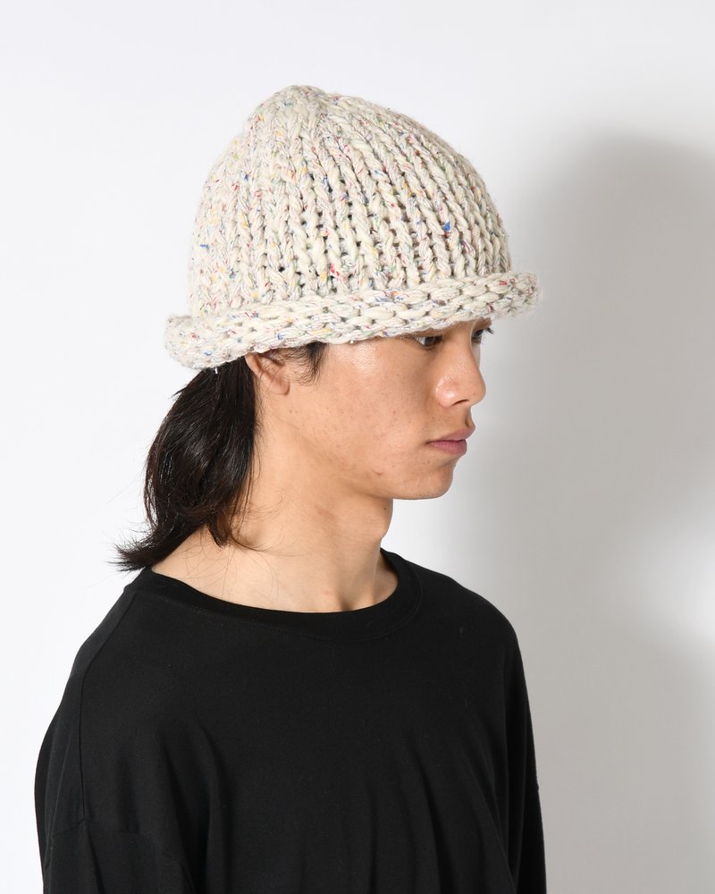 ROLL KNIT CAP -IVORY-
