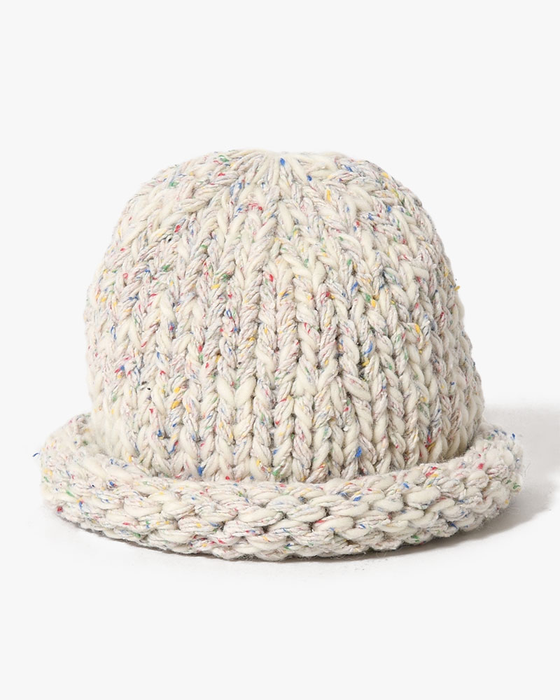 ROLL KNIT CAP -IVORY-