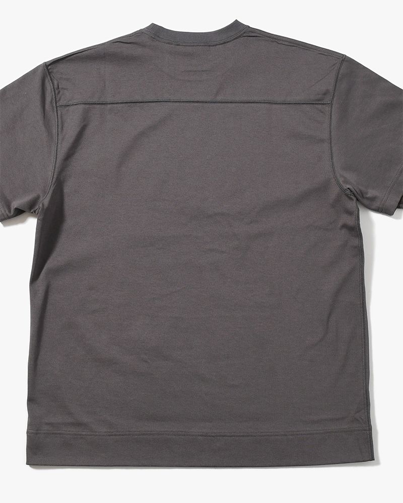 CIRCLE FANGSAI LAYERED TEE -CHARCOAL-