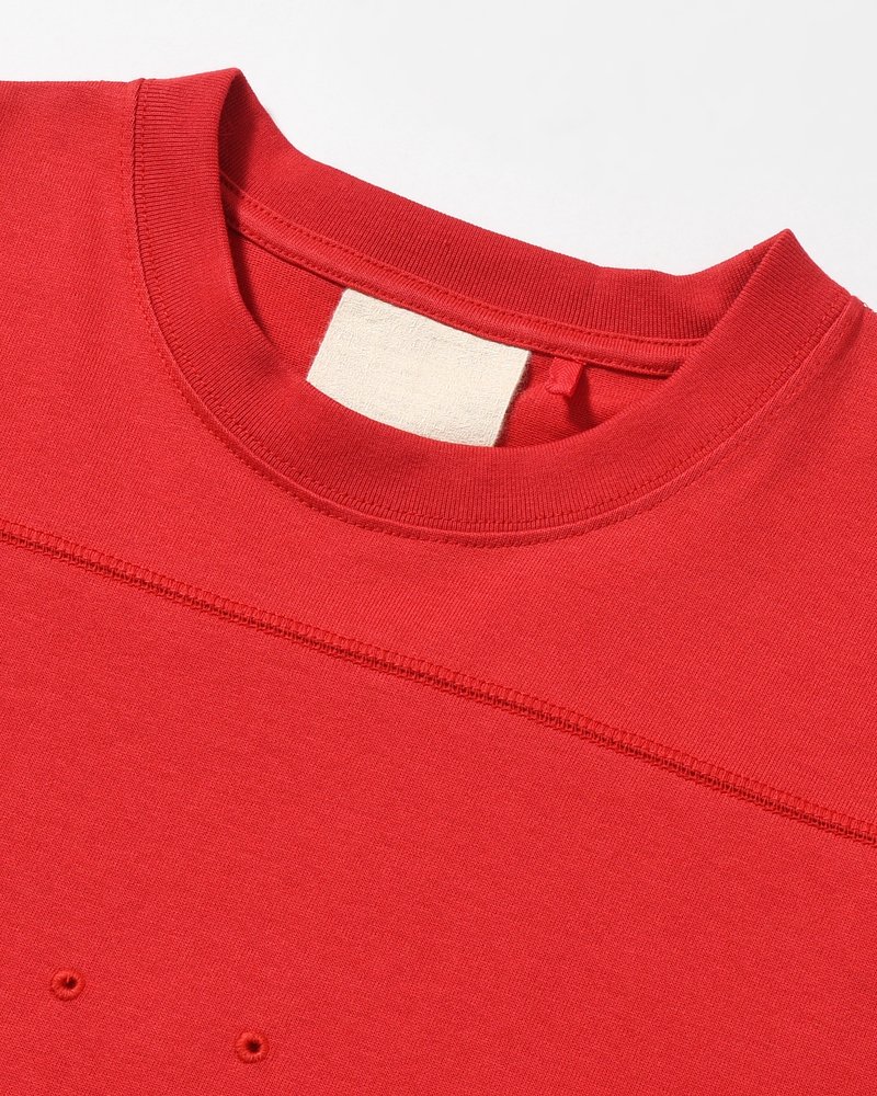 CIRCLE FANGSAI LAYERED TEE -RED-