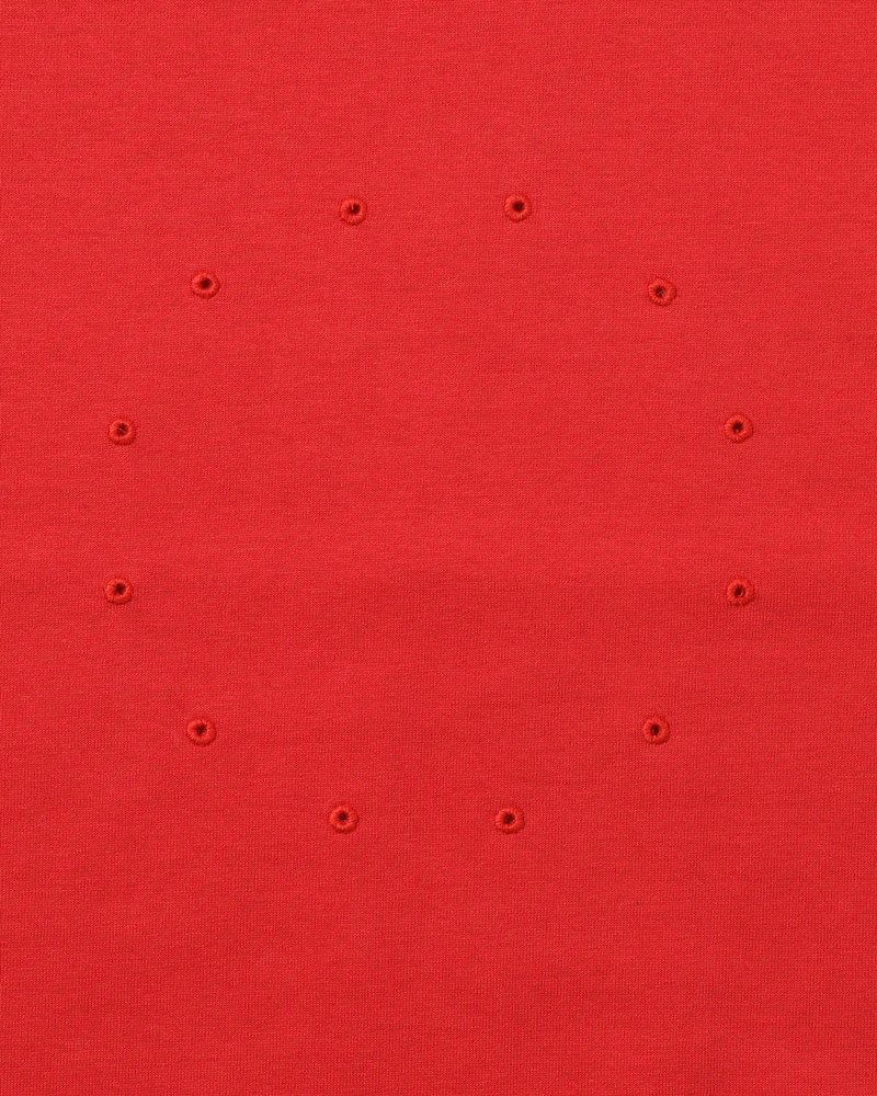 CIRCLE FANGSAI LAYERED TEE -RED-