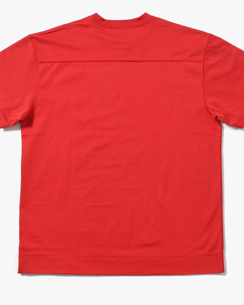 CIRCLE FANGSAI LAYERED TEE -RED-