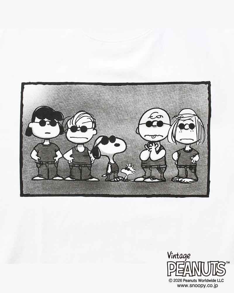 【期間限定:4/29～5/6】PEANUTS SHADE GANG T -WHITE-